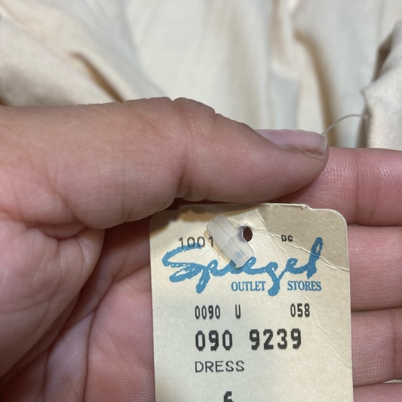 Vintage Together Spiegel Deadstock Linen Button Down Long Sleeve Dress Size 6 - Picture 11 of 12